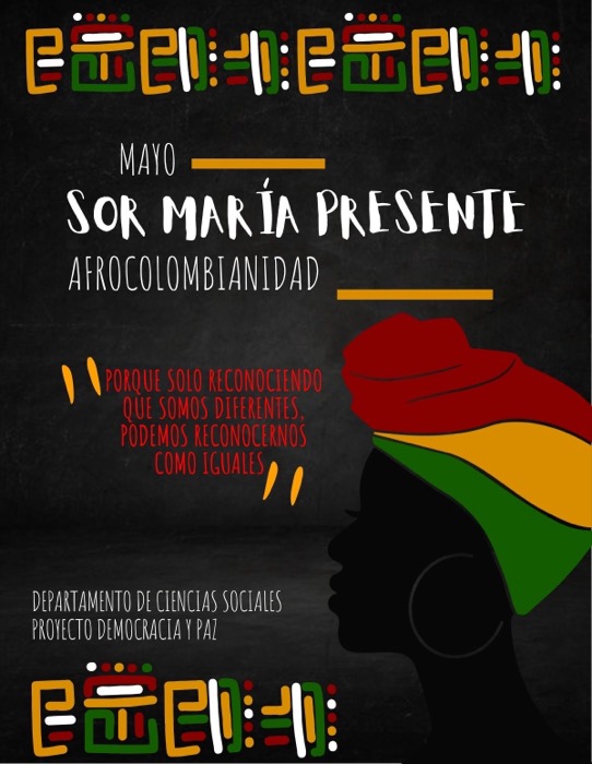 Sor María Presente, página 1: diseño editorial de Alvaro Cardenas Orozco
