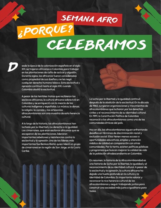 Sor María Presente, página 3: diseño editorial de Alvaro Cardenas Orozco