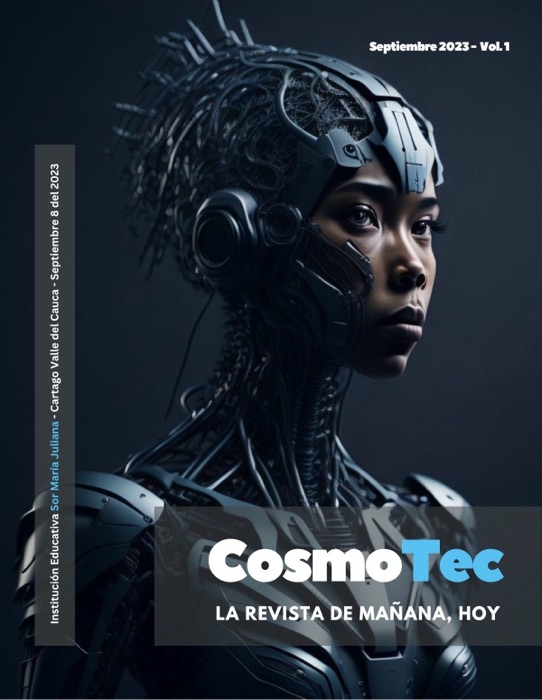 CosmoTec, página 1: diseño editorial de Alvaro Cardenas Orozco