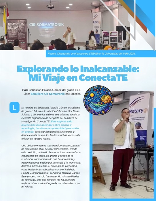 CosmoTec, página 10: diseño editorial de Alvaro Cardenas Orozco