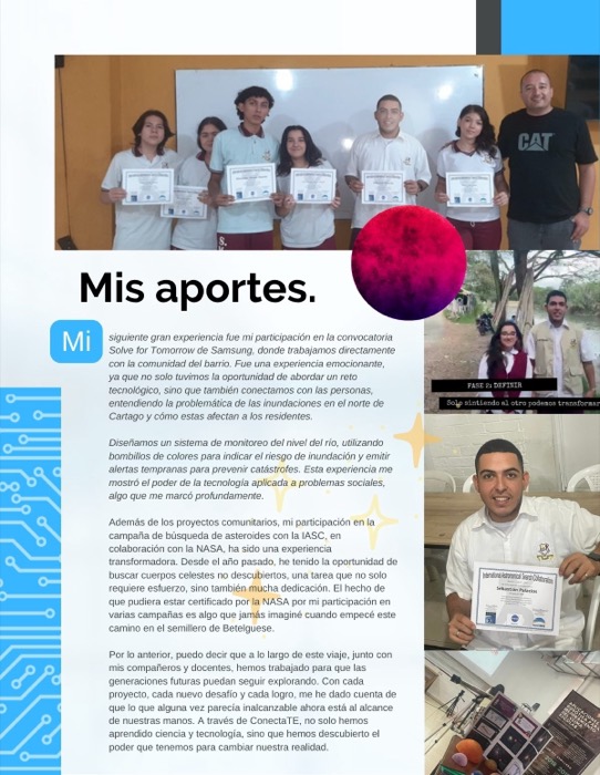 CosmoTec, página 11: diseño editorial de Alvaro Cardenas Orozco