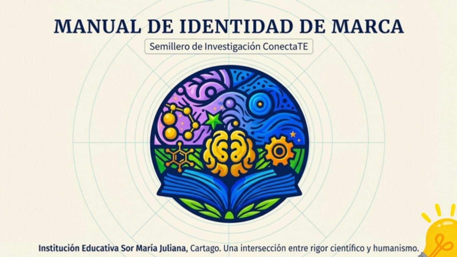 Portada del manual de identidad del Semillero ConectaTE