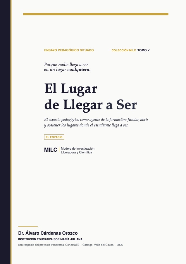 Portada de El Lugar de Llegar a Ser