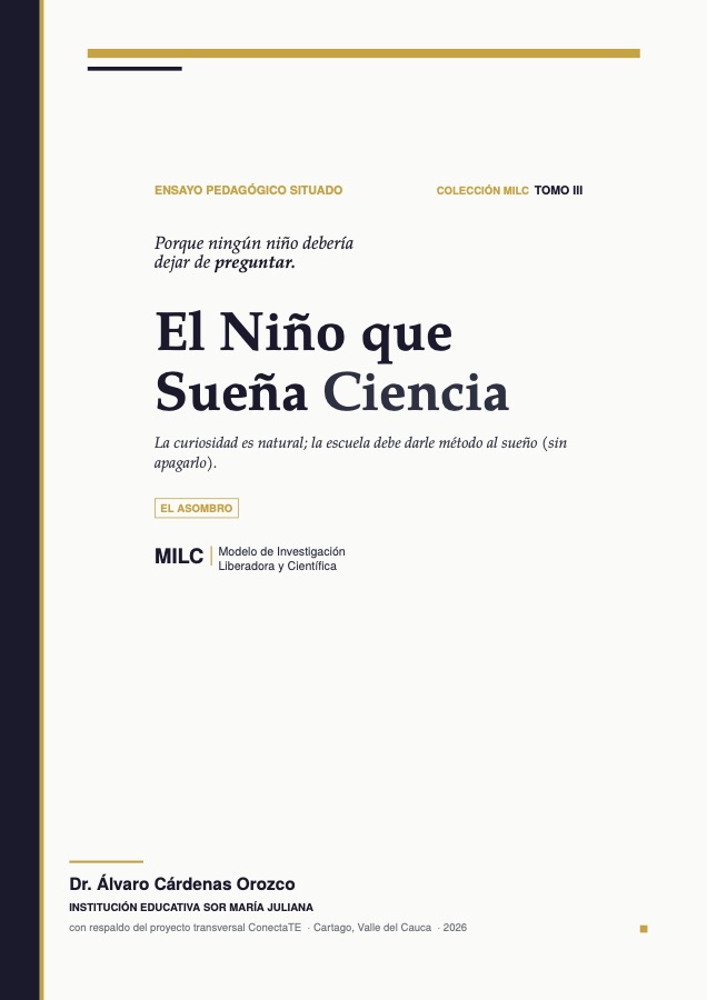Portada de El Niño que Sueña Ciencia