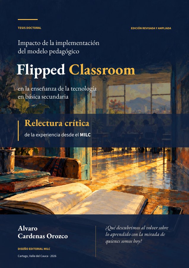Portada de la tesis doctoral Impacto de la implementación del modelo pedagógico Flipped Classroom, edición revisada y ampliada