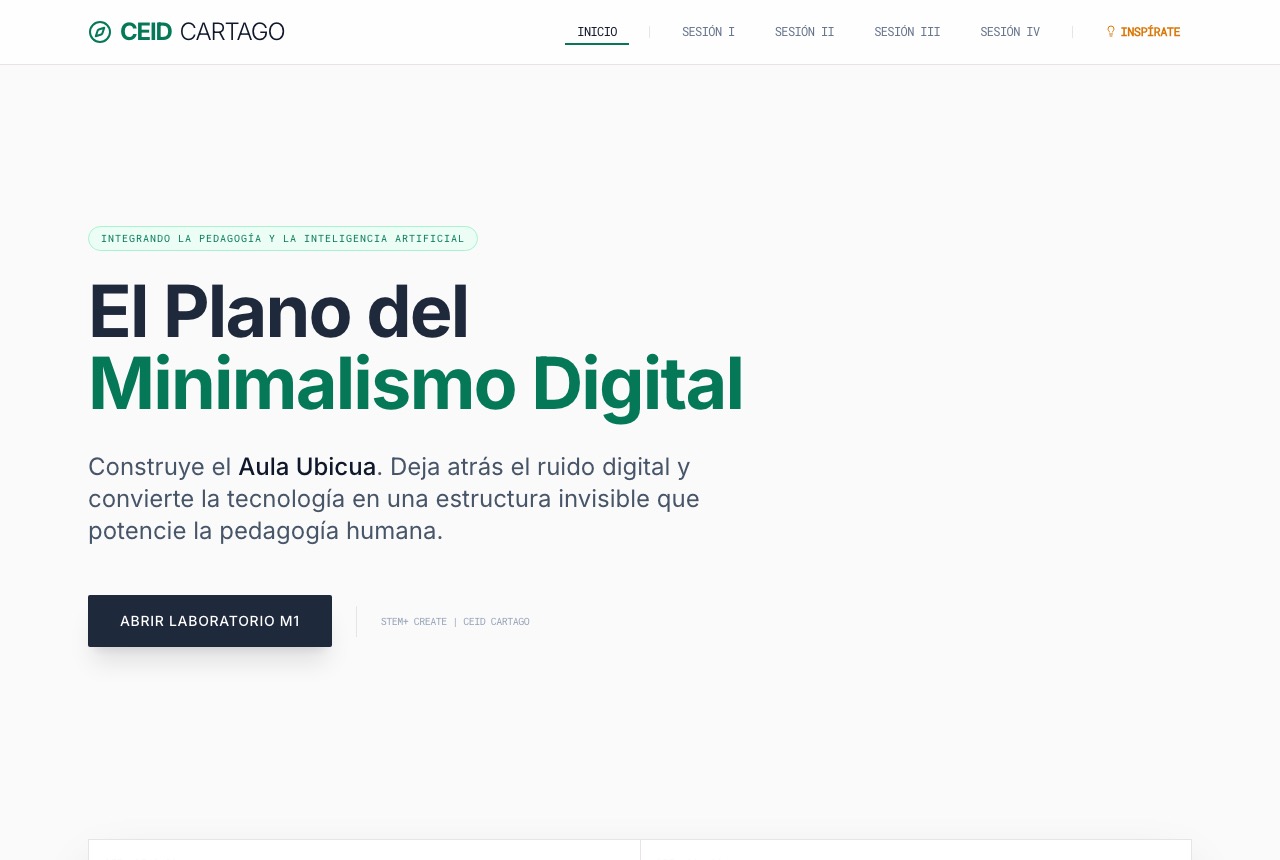 Captura de El Plano del Minimalismo Digital